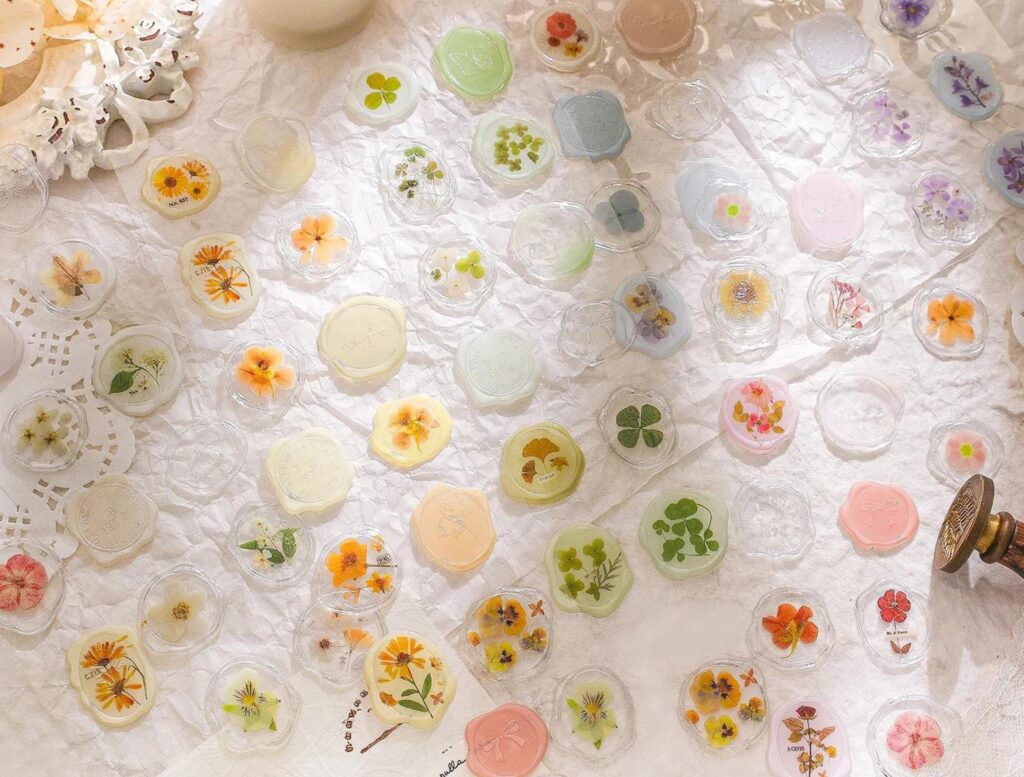 3d Floral Wax Stickers